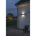Konstsmide HighPower LED Auen-Wandleuchte CHIERI WIDE, Up/Down, 2x6W 3000K 950lm, Anthrazit, Aluminium / Acrylglas opal
