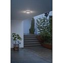 Konstsmide Outdoor LED Wand-/Deckenleuchte CESENA, IP54, rund, 10W 3000K 900lm, Wei, Aluminium / Acrylglas opal