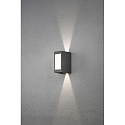 Konstsmide Outdoor HighPower LED wall luminaire CREMONA, 2-sided adjustable 0°-90°, 12W 3000K 720lm, anthracite / aluminium, plastic opal Konstsmide Outdoor HighPower LED wall luminaire CREMONA, 2-sided adjustable 0°-90°, 12W 3000K 720lm, anthracite / aluminium, plastic opal
