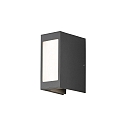 Konstsmide Outdoor HighPower LED wall luminaire CREMONA, 2-sided adjustable 0°-90°, 12W 3000K 720lm, anthracite / aluminium, plastic opal Konstsmide Outdoor HighPower LED wall luminaire CREMONA, 2-sided adjustable 0°-90°, 12W 3000K 720lm, anthracite / aluminium, plastic opal