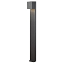 LED path luminaire CREMONA, adjustable light beam 0°-90, 8W 3000K 600lm, clear acrylic glass / anthracite