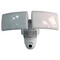 Lutec LED HD-Kameraleuchte LIBRA, IP44, 2-fach, mit Sensor, 36W 2700-6500K 3400lm, Bluetooth MESH + WiFi, dimmbar, wei