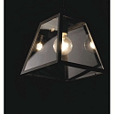 ECO-Light Pendelleuchte LEXINGTON, 1-flammig, 1*E27, max. 40W, IP20, transparenter Glasscheibendiffusor, metall/mattschwarz