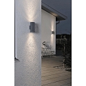 Luminaire mural d'extrieur MONZA haut bas GU10 IP44, anthrazit, transparent