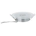 Paulmann LED Recessed luminaire PREMIUM LINE WHIRL LED, round, 1x6W, 350mA, 150mm, turned aluminum/satined