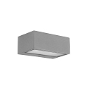 Luminaire mural dextrieur NEMESIS E27 - 9x22CM haut bas, grand E27 IP66, gris gradable
