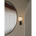 LEDS C4 Luminaire de miroir PERLINA WALL IP commutable IP44, noir 
