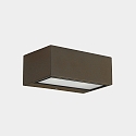 LED Auenwandleuchte NEMESIS, IP65 IK04, Up/Down, 9x22cm, 17.5W 2700/3200/4000K (CCT) 2x94, schaltbar, braun