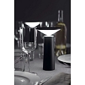 LEDS C4 Lampada da tavolo COCKTAIL LED con dimmer a sfioramento, conico IP20, nero dimmerabile