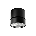 LEDS C4 Spot KIVA SURFACE 95MM PHASE CUT 3 poli, regolabile, UGR < 19 IP20, nero dimmerabile