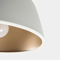 LEDS C4 Design Deckenleuchte MISO, IP20, � 28.5 cm, E27, Stahl, wei� / innen gold
