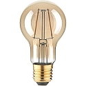 Ampoule  filament forme standard A60 GOLD commutable A60 clair E27 2,5W 180lm 1800K 320 CRI 80-89 