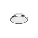 Ceiling luminaire DISK-1, 1-flame, IP44,  14.5cm, CCT, incl. GX53 8W 2700K/4000K 650lm, chrome