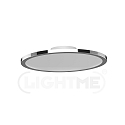 LightMe Deckenleuchte AQUA DISK-1, IP44, 1-flammig, inkl. GX53 Diffusor ( 30.2cm), 24W 1600lm 2700/4000K 1600lm 110, chrom