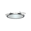 Einbauleuchte AQUA PLANO, IP44,  14.7cm, inkl. GX53 Diffusor, 8W 2700/4000K (CCT Switch) 650lm 110, blattsilber