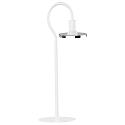 Lampe de table SIMPLESSA GU10, chrome, blanche gradable
