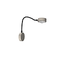 LIGHTME LED Wandleuchte POWERLENS FLEX 60, inkl. GX53, 4,8W, 2700K, 420lm, IP20, titan