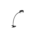 Lampe  pince POWERLENS FLEX pliable GX53 IP20, satin, noir mat