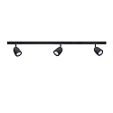 1-Phasen Schienensystem Set DESIGNLINE BELL KIT, 2m Schiene, 1 Einspeisung, 3 BELL Spots GU10, schwarz