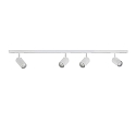 1-Phasen Schienensystem Set DESIGNLINE TUBE KIT, 2m Schiene, 1 Einspeisung, 4 TUBE Spots GU10, wei