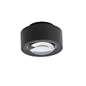 Apparecchio di superficie EASY LENS W120 girevole IP20, nero dimmerabile