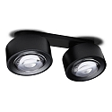 Lumexx Spot EASY LENS DOUBLE LED Dim-To-Warm IP20, Nero dimmerabile