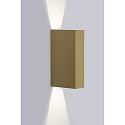 Lumexx outdoor wall luminaire SLIM FLEX up / down IP65, gold dimmable