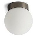 Lampada da parete e soffitto PALLA MINI IP44, titano dimmerabile