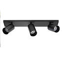 Lumexx Plafoniera SPOTON 3 3-Lampadine GU10 IP20, Nero Lumexx Plafoniera SPOTON 3 3-Lampadine GU10 IP20, Nero