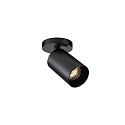 Plafoniera SPOTON CIRCLE 1 1-Lampadina GU10 IP20, Nero