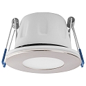 Apparecchio da incasso per esterni TEGO SLIM DOWNLIGHT 68MM rigido, Set di 10 IP65, nichel dimmerabile