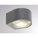 Molto Luce LED Outdoor Wandleuchte FOCO W, Up&Down, rund, silber