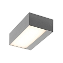 Molto Luce LED Outdoor Wandleuchte PARE W, eckig, 12W, 3000K, silber