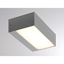 Molto Luce LED Outdoor Wandleuchte PARE W, eckig, 12W, 3000K, silber