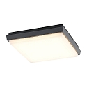 Molto Luce LED Outdoor Wand-/Deckenleuchte SOPO SQUARE M SD, eckig, 24cm, 25W, 3000K, IP54, anthrazit