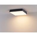 Molto Luce LED Outdoor Wand-/Deckenleuchte SOPO SQUARE M SD, eckig, 24cm, 25W, 3000K, IP54, anthrazit