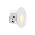 Molto Luce wall recessed luminaire WALL 68R round IP20, white dimmable