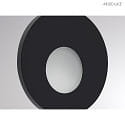 Molto Luce wall recessed luminaire WALL 68R round IP20, black dimmable