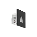 Molto Luce wall recessed luminaire WALL 68R square IP20, black dimmable