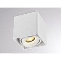 Molto Luce Deckenaufbaustrahler QANA SQUARE SD, eckig, 1-flammig, GU10, wei�