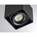 Molto Luce Deckenaufbaustrahler QANA SQUARE SD, eckig, 1-flammig, GU10, schwarz