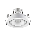 Molto Luce Deckeneinbaustrahler QANA ROUND R, rund, 1-flammig, GU10, wei�