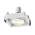 Molto Luce Deckeneinbaustrahler QANA SQUARE R, eckig, 1-flammig, GU10, wei�