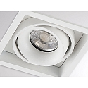 Molto Luce Deckeneinbaustrahler QANA SQUARE R, eckig, 1-flammig, GU10, wei�