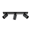 Molto Luce Wand-/Deckenstrahler MISSOR III SD, 3-flammig, GU10, schwarz