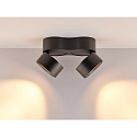 Molto Luce LED Decken-/Wandstrahler MAGIS DOUBLE SD, 29W, 2700K, DALI dimmbar, dreh-/schwenkbar, schwarz