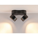 Molto Luce LED Decken-/Wandstrahler MAGIS DOUBLE SD, 29W, 3000K, DALI dimmbar, dreh-/schwenkbar, schwarz