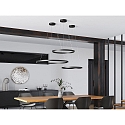 Molto Luce LED Pendelleuchte PERFORA L PD, 90cm, 65W, 2700/3000K, DALI dimmbar, schwarz