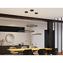 Molto Luce LED Pendelleuchte PERFORA L PD, 90cm, 65W, 2700/3000K, DALI dimmbar, schwarz