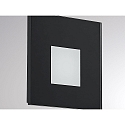 Molto Luce wall recessed luminaire WALL 68R GLASS square IP20, black dimmable